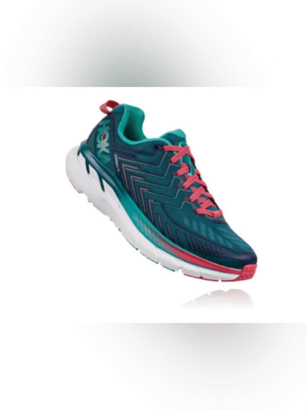 Hoka One One Clifton Running Shoes Womens  Blue Mesh Cushioned 1016724